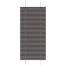 vidaXL pliszírozott redőny fekete 60x150 cm szövetszélesség 59,4 cm redőny