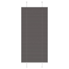 vidaXL pliszírozott redőny fekete 60x150 cm szövetszélesség 59,4 cm lakástextília