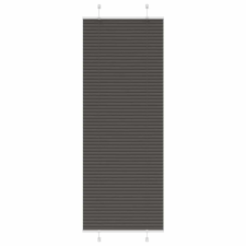 vidaXL pliszírozott redőny fekete 75x200 cm szövetszélesség 74,4 cm redőny