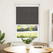 vidaXL pliszírozott redőny fekete 80x150 cm szövetszélesség 79,4 cm (4015139) lakástextília