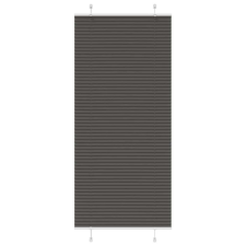 vidaXL pliszírozott redőny fekete 90x200 cm szövetszélesség 89,4 cm lakástextília