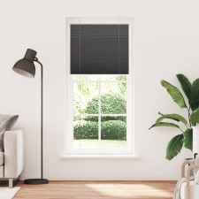 vidaXL pliszírozott redőny fekete 90x200 cm szövetszélesség 89,4 cm (4015158) redőny