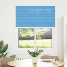 vidaXL pliszírozott redőny kék 105x100 cm szövetszélesség 104,4 cm (4015178) lakástextília