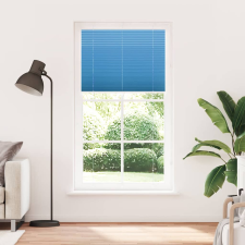 vidaXL pliszírozott redőny kék 110x200 cm szövetszélesség 109,4 cm (4015213) lakástextília
