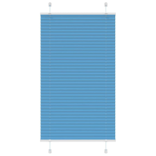 vidaXL pliszírozott redőny kék 80x100 cm szövetszélesség 79,4 cm lakástextília