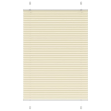 vidaXL pliszírozott redőny krém 100x100 cm szövetszélesség 99,4 cm lakástextília