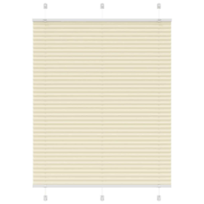 vidaXL pliszírozott redőny krém 110x150 cm szövetszélesség 109,4 cm lakástextília