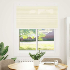 vidaXL pliszírozott redőny krém 110x150 cm szövetszélesség 109,4 cm (4015298) lakástextília