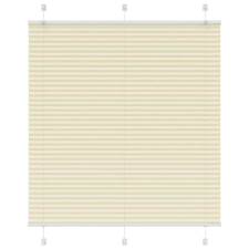 vidaXL pliszírozott redőny krém 115x100 cm szövetszélesség 114,4 cm redőny
