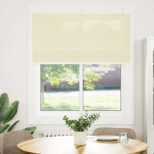 vidaXL pliszírozott redőny krém 115x100 cm szövetszélesség 114,4 cm (4015282) lakástextília