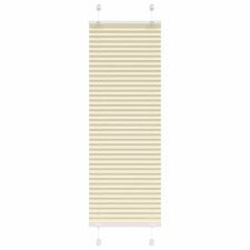vidaXL pliszírozott redőny krém 45x100 cm szövetszélesség 44,4 cm redőny