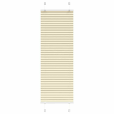 vidaXL pliszírozott redőny krém 45x150 cm szövetszélesség 44,4 cm lakástextília
