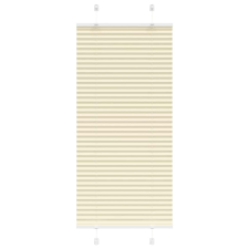 vidaXL pliszírozott redőny krém 55x150 cm szövetszélesség 54,4 cm redőny