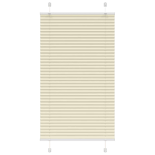 vidaXL pliszírozott redőny krém 80x100 cm szövetszélesség 79,4 cm redőny