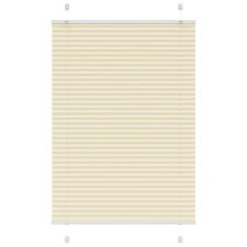vidaXL pliszírozott redőny krém 85x150 cm szövetszélesség 84,4 cm redőny