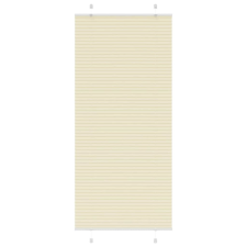 vidaXL pliszírozott redőny krém 90x200 cm szövetszélesség 89,4 cm lakástextília