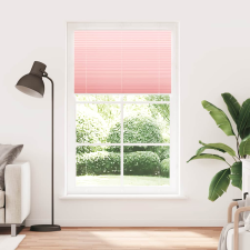 vidaXL pliszírozott redőny rózsaszín 120x200cm szövetszélesség 119,4cm (4015470) lakástextília