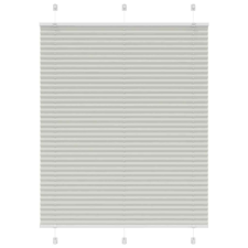 vidaXL pliszírozott redőny világosszürke 105x100 cm szövetszélesség lakástextília