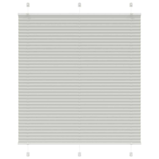 vidaXL pliszírozott redőny világosszürke 120x100 cm szövetszélesség redőny