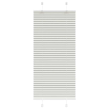 vidaXL pliszírozott redőny világosszürke 55x150 cm szövetszélesség lakástextília