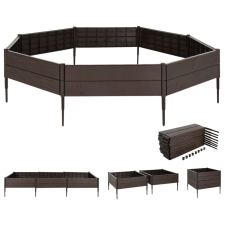 vidaXL polipropilén kerti magaságyás 120 x 120 x 20 cm (153614) kerti tárolás