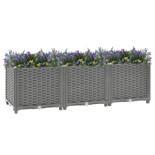 vidaXL polipropilén magaságyás 120 x 40 x 38 cm (153295) kerti tárolás