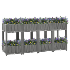 vidaXL polipropilén magaságyás 160 x 40 x 71 cm (153300) kerti tárolás