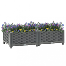 vidaXL Polipropilén magaságyás 80 x 40 x 23 cm kerti dekoráció
