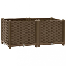 vidaXL polipropilén magaságyás 80 x 40 x 38 cm kerti dekoráció