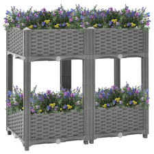 vidaXL polipropilén magaságyás 80 x 40 x 71 cm (153298) kerti tárolás