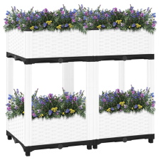vidaXL polipropilén magaságyás 80 x 40 x 71 cm (153313) kerti tárolás