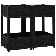 vidaXL polipropilén magaságyás 80 x 40 x 71 cm (316535) kerti tárolás