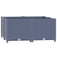 vidaXL polipropilén magaságyás 80 x 80 x 38 cm (310411) kerti tárolás