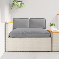 vidaXL Raklap párna készlet párnával 3 pcs Szürke kerti bútor