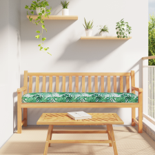 vidaXL Raklappárnák padra 2 db Levélminta 200x40x8 cm Oxford szövet kerti bútor