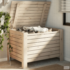 vidaXL RANA tömör fenyőfa tárolóláda fedéllel 100 x 49 x 54 cm bútor