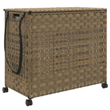 vidaXL rattan szennyeskosár kerekekkel 66x35x60 cm (372044) bútor