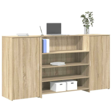 vidaXL recepciós pult sonoma tölgy 200x50x103,5 cm szerelt fa bútor