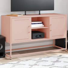 vidaXL rózsaszín acél TV-szekrény 100,5x39x60,5 cm bútor
