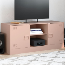 vidaXL rózsaszín acél TV-szekrény 99 x 39 x 44 cm bútor