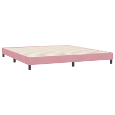 vidaXL rózsaszín bársony ágykeret matrac nélkül 180x220 cm (4101420) ágy és ágykellék