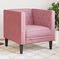 vidaXL rózsaszín bársony Chesterfield kanapéfotel bútor