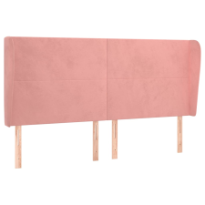vidaXL rózsaszín bársony fejtámla szárnyakkal 103x23x118/128 cm (3117741) ágy és ágykellék