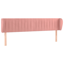 vidaXL rózsaszín bársony fejtámla szárnyakkal 183x23x78/88 cm (3117447) ágy és ágykellék