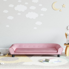 vidaXL rózsaszín bársony gyerek kanapé 100 x 50 x 26 cm gyermekbútor