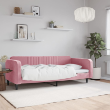 vidaXL rózsaszín bársony kanapéágy 100 x 200 cm ágy és ágykellék