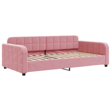 vidaXL rózsaszín bársony kanapéágy 100 x 200 cm (354068) ágy és ágykellék