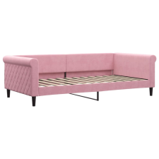 vidaXL rózsaszín bársony kanapéágy 100 x 200 cm (354254) ágy és ágykellék
