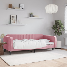 vidaXL rózsaszín bársony kanapéágy 90 x 200 cm ágy és ágykellék