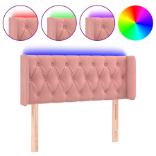 vidaXL rózsaszín bársony LED-es fejtámla 103x16x78/88 cm (3123619) ágy és ágykellék